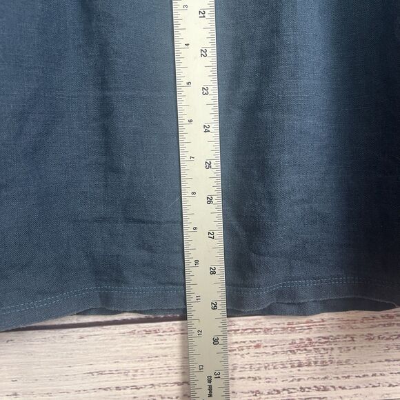 Leka Made in BC Blue Tunic Dress Linen XS Made In Victoria BC - Picture 5 of 5